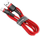 Baseus Cafule Braided USB to Lightning Cable Κόκκινο 0.5m CALKLF-A09