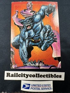 BEAST / 1992 Marvel Masterpieces BASE Trading Card #7 - Art by JOE JUSKO - Picture 1 of 3