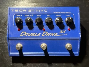 TECH21 NYC Double Drive 3X Programmable Guitar Pedal Tested Works - Picture 1 of 2