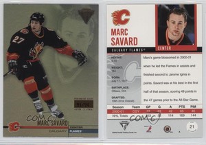 2001-02 Pacific Private Stock Titanium Premiere Date /94 Marc Savard #21