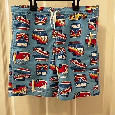 Costume da bagno Hanna Andersson blu surf bus furgone camper pantaloncini ragazzo taglia 130 US 8 - Immagine 1 di 4