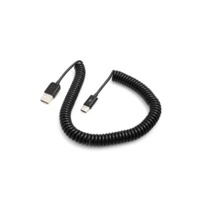 SYSTEM-S USB Type C 3.1 vers USB 2.0 Câble spiralé Câble de données Câble de ... - Photo 1/4