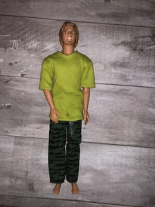 Mattel Shaggy (Scooby Doo) Ken Puppe 1975 Körper beweglich mit verwurzelten Haaren Spitzbart - Bild 1 von 6