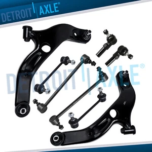 8pc Lower Control Arm Outer Tie Rod Sway Bar Link for 1999-2003 Mazda Protege - Picture 1 of 8