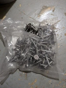 Bag of 80 CMS 1" STAINLESS STEEL ULP WOOD SCREWS - Picture 1 of 2