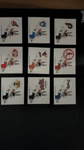 ✅️Lot of 9 Bugs Bunny Decal Psa Basketball 1990 Pirates/Crioles/Minnesota Twins  - Picture 1 of 3
