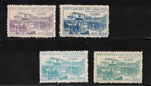 Vietnam Democratic Republic #28 - #31 Very Fine Mint Unused (No Gum) As Issued - Picture 1 of 1