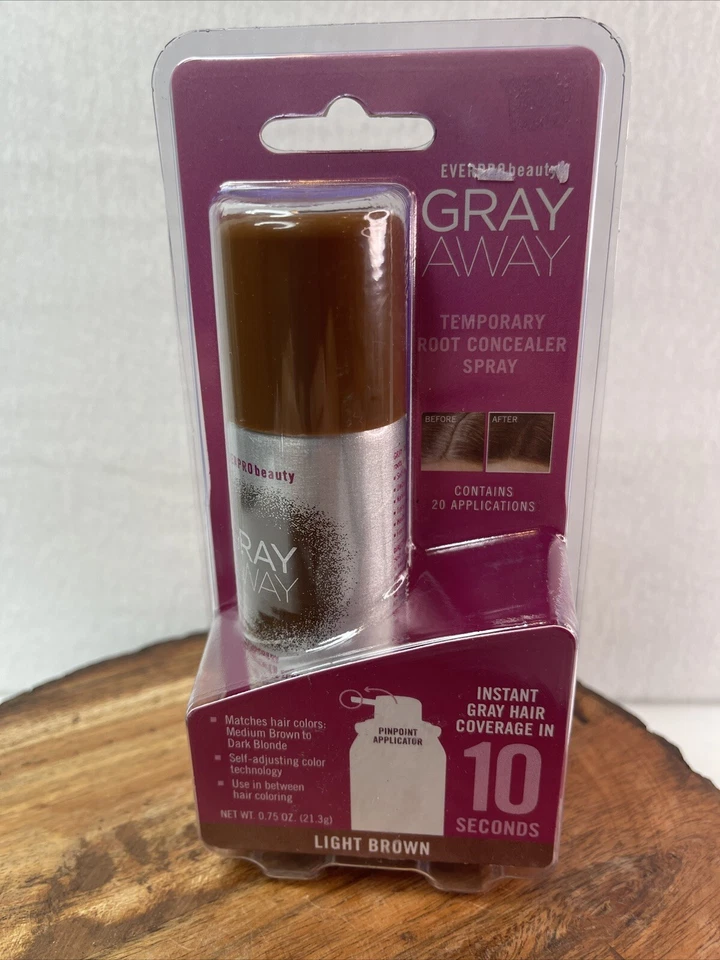 Spray Everpro Gray Away Root Cover Up 0,75 oz - marrón claro Foto 1 de 1