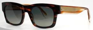 GIGI STUDIOS Chopin 6905/2 Tortoise Mens Rectangle Full Rim Polarized Sunglas - Picture 1 of 16