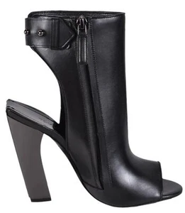NEW Tom Ford Women's $1,850 W2078R Black Leather Zip Up Ankle Boots Shoes 36 6 - Picture 1 of 8