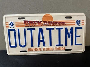 Back To The Future Outatime Universal Studios License Plate Booster Out of Time - Bild 1 von 8