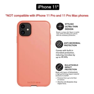 Tech21 Studio robuste schlanke Silikon Gel Handyhülle Rückschale für Apple iPhone 11 - Bild 1 von 1