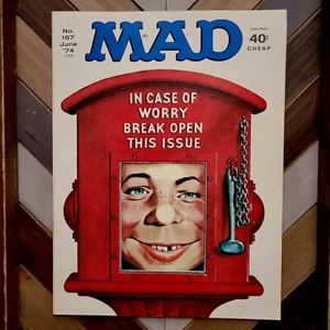 "Revista MAD Vintage #167 (junio 1974) "My Fair Laddie" | "Basebrawl" - Imagen 1 de 4