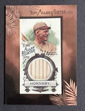 2019 Topps Allen & Ginter Rogers Hornsby Game Used Bat Relic Card Mint Hof