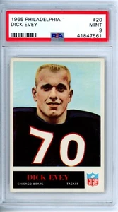 1965 Philadelphia Dick Evey 20 PSA 9 Bears - Picture 1 of 1