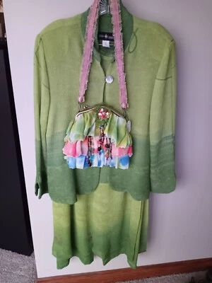 Connie's MOONLIGHT - Conjunto Mujer con Chaqueta y Monedero VERDE TALLA L Grande    Foto 1 de 4