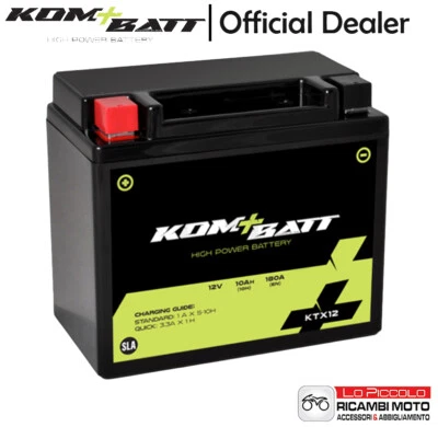 YTX12-BS SEALED KOMBATT BATTERY GEL TRIUMPH 790 AMERICA 2005 2006 - Image 1 of 3