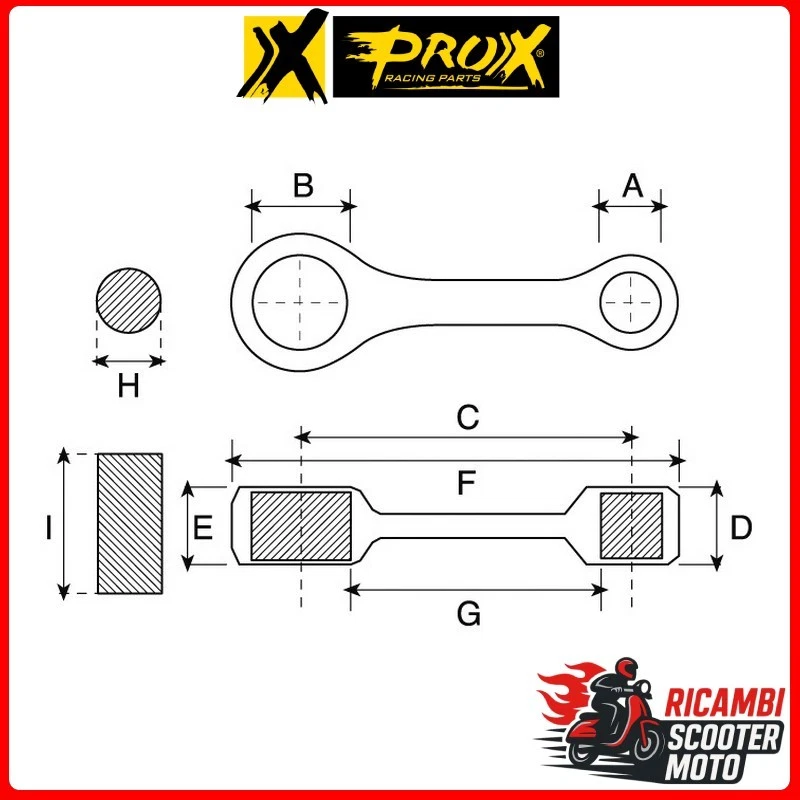 BIELLA COMPLETA PROX HONDA XR 250 R 1986-2004 PX03.1356#1 Foto 1 de 1