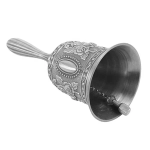 1X(Hand Glocke, Metall Ton Alarm Hand Service Anruf Glocke Tisch Glo7416 - Bild 1 von 9