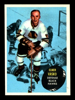Tarjeta 1961-62 Topps NHL HOCKEY #25 Elmer Vasko EX-NM Chicago Blackhawks Foto 1 de 2