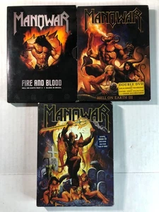 MANOWAR - HELL ON EARTH DVD LOT - PART 2 -4 II/III/IV - Fire and Blood Metal 🤘 - Picture 1 of 3