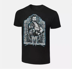 WWE DREW MCINTYRE "CLAYMORE COUNTRY PORTRAIT" T-SHIRT NERA 3-XL - Foto 1 di 5