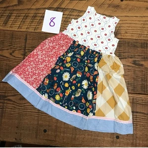 Matilda Jane Platinum School Yard Tank Dress Size 8 - Picture 1 of 2