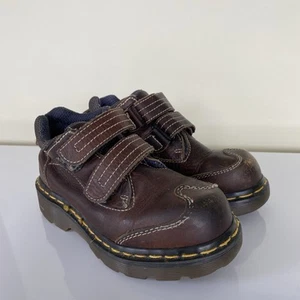 Zapatos Dr Martens Niños Talla 1 Marrón Cuero Oxford Mocasín Estilo Retro Cojín de Aire - Imagen 1 de 9