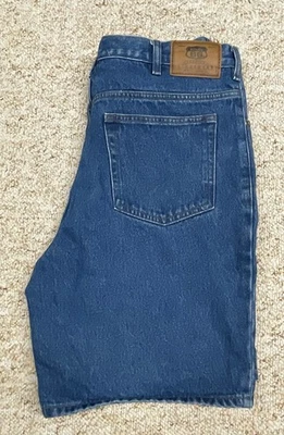 Pantalones Cortos de Jean Route 66 Para Hombre Talla 36 Calce Relajado Denim 100% Algodón (35" Cintura) Foto 1 de 4