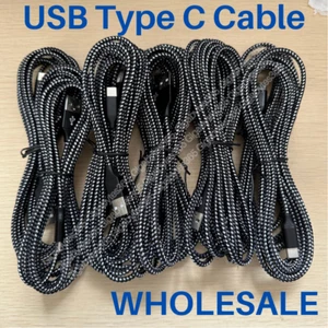 1-10 Pack Braided USB Type-C Fast Charging Data SYNC Charger Cable Cord 10FT Lot - Picture 1 of 9