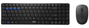 Rapoo 9300M kabelloses Multi-Mode Deskset Tastatur & Maus schwarz QWERTZ (DE) - Bild 1 von 4