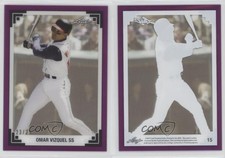 2017 Leaf History of Baseball 1991 Acetate Throwback Purple /25 Omar Vizquel #15