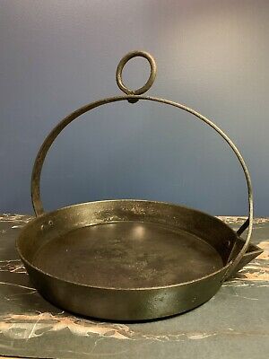 Antique Cannon 716 Romany Gypsy Hanging Cast Iron Open Fire Cooking Skillet 12” • 460£