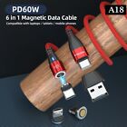 P-TECHUK 60W Super Fast Charging C to C Magnetic Data Cable USB Cable A18