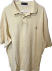 Polo Ralph Lauren Mens Shirt 2XL Yellow Short Polo Golf
