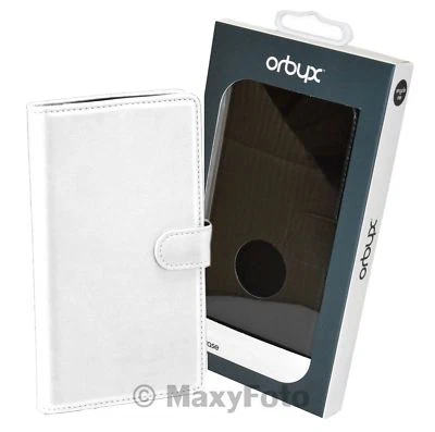 ORBYX CUSTODIA ORIGINALE FLIP COVER LIBRO FOLIO CASE ECO PELLE APPLE IPHONE 5C W - Immagine 1 di 4