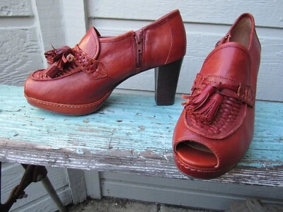 Schuler & Sons FANFARE Salto Plataforma Feminino EUA 10.5 B Borla Anthropologie Excelente Estado Usado - Imagem 1 de 4