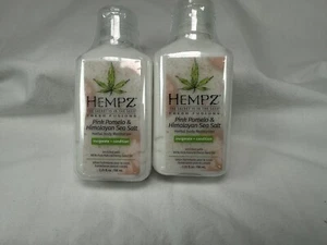 2 Hanf rosa Pomelo & Himalaya Meersalz Kräuter Körper Feuchtigkeitscreme 2,25 Unzen - Bild 1 von 6