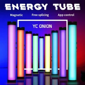 YC Onion Energy Tube 8W RGB LED Video Handheld Light APP Control Soft Fill Light - Picture 1 of 6