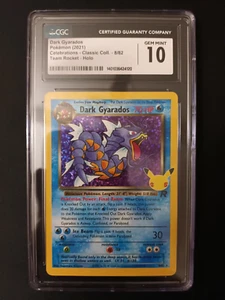 CGC 10 Gem Mint Dark Gyarados Celebrations Classic Collection 8/82 Pokemon Card - Picture 1 of 2
