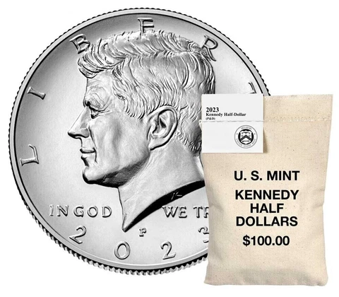 2023 P & D Kennedy Half Dollar 2 Coins Brilliant Uncirculated Cover