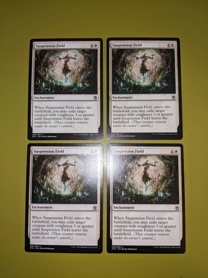 Suspension Field x4 Khans of Tarkir 4x Playset Magic the Gathering MTG - Image 1 of 1