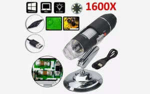 1600X Zoom 8 LED USB Microscope Digital Magnifier Endoscope Camera Video 1600x - Imagen 1 de 1