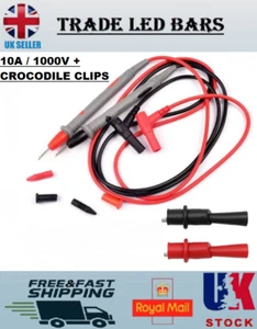 For Universal Digital Multimeter Multi Meter Test Lead Probe Wire Pen Cable UK - Picture 1 of 11