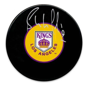 Bernie Nicholls Los Angeles Kings Autographed Puck - Picture 1 of 1