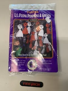 Vintage Halloween Funpak Li'l Flying Pumpkins & Ghosts Yard Decoration 18 Pieces - Picture 1 of 2