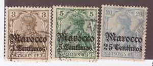 Germany Offices in Morocco Scott# 33 // 36 used - Picture 1 of 1