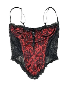 Fredericks Hollywood Y2K Corsé Top Con Cordones Hada Grunge Coqueta Festival 34 - Imagen 1 de 5