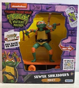Teenage Mutant Ninja Turtles Mikey Sewer Shredders Mutant Mayhem TMNT NEW - Picture 1 of 3