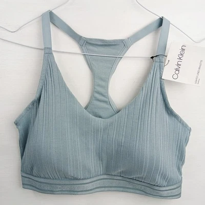 Pullover Bralette Calvin Klein Ligeramente Forrado Sin Alambres Verde Salvia Talla XL Foto 1 de 4